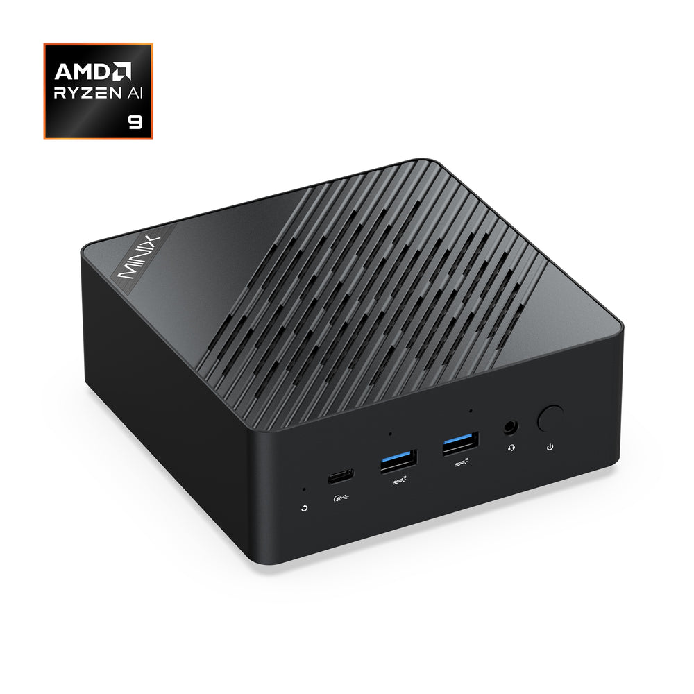 MINIX ER936 AI Mini PC, AMD Ryzen™ AI 9 365 CPU, 32GB RAM, 1TB SSD, HDMI+DP,Dual 2.5G LAN,WiFi 6E, BT, Win11Pro(MIN-ER936-AI)