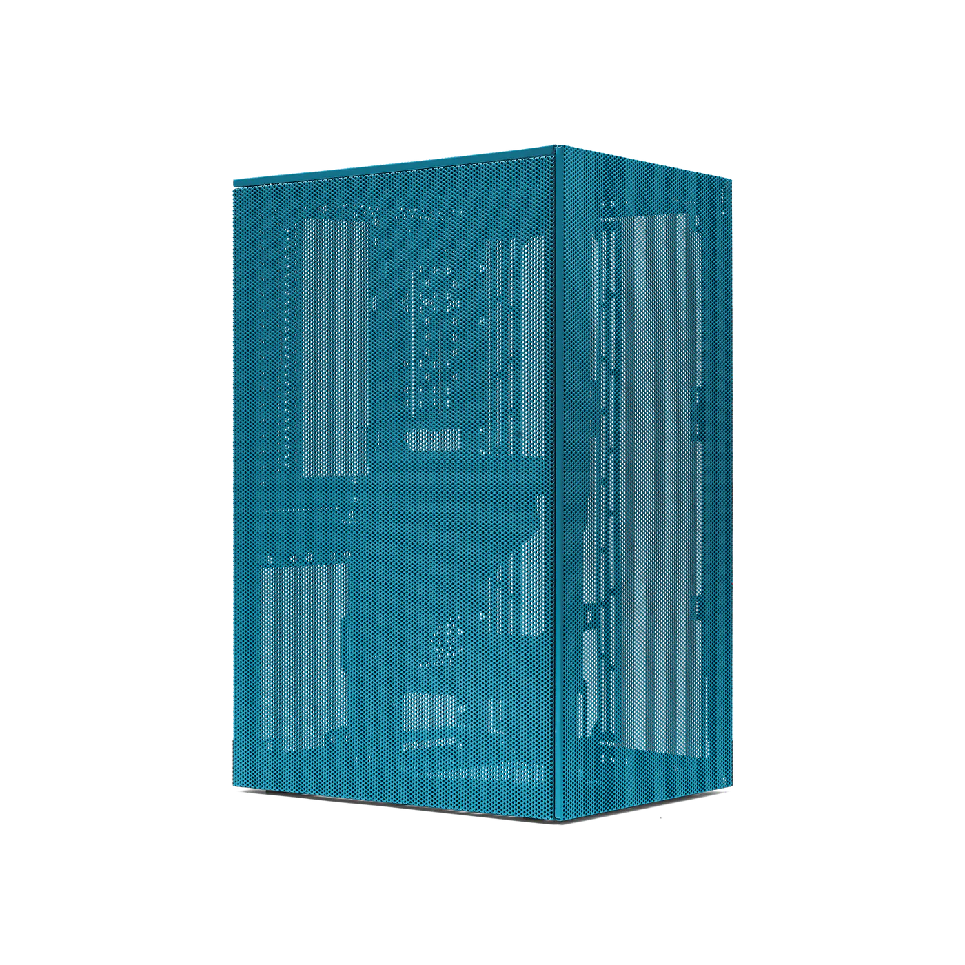 SSUPD MESHROOM S Peacock blue Mini ITX Case (Full mesh with PCIE 4.0 Riser Cable, SSU-MESH-S-BU-PCIE4)