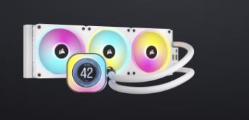 Corsair iCUE LINK H150i LCD 白色 RGB 360 AIO Liquid CPU Cooler(CW-9061010-WW)