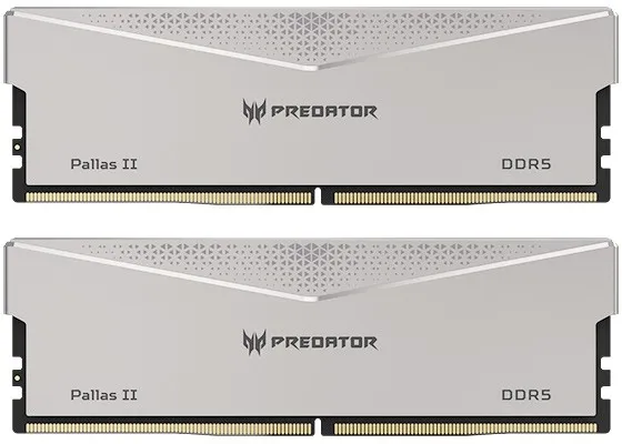 Acer Predator PALLAS II 銀色 DDR5-6000 32GB RAM kit(16GB*2,CL30-38-38-76)