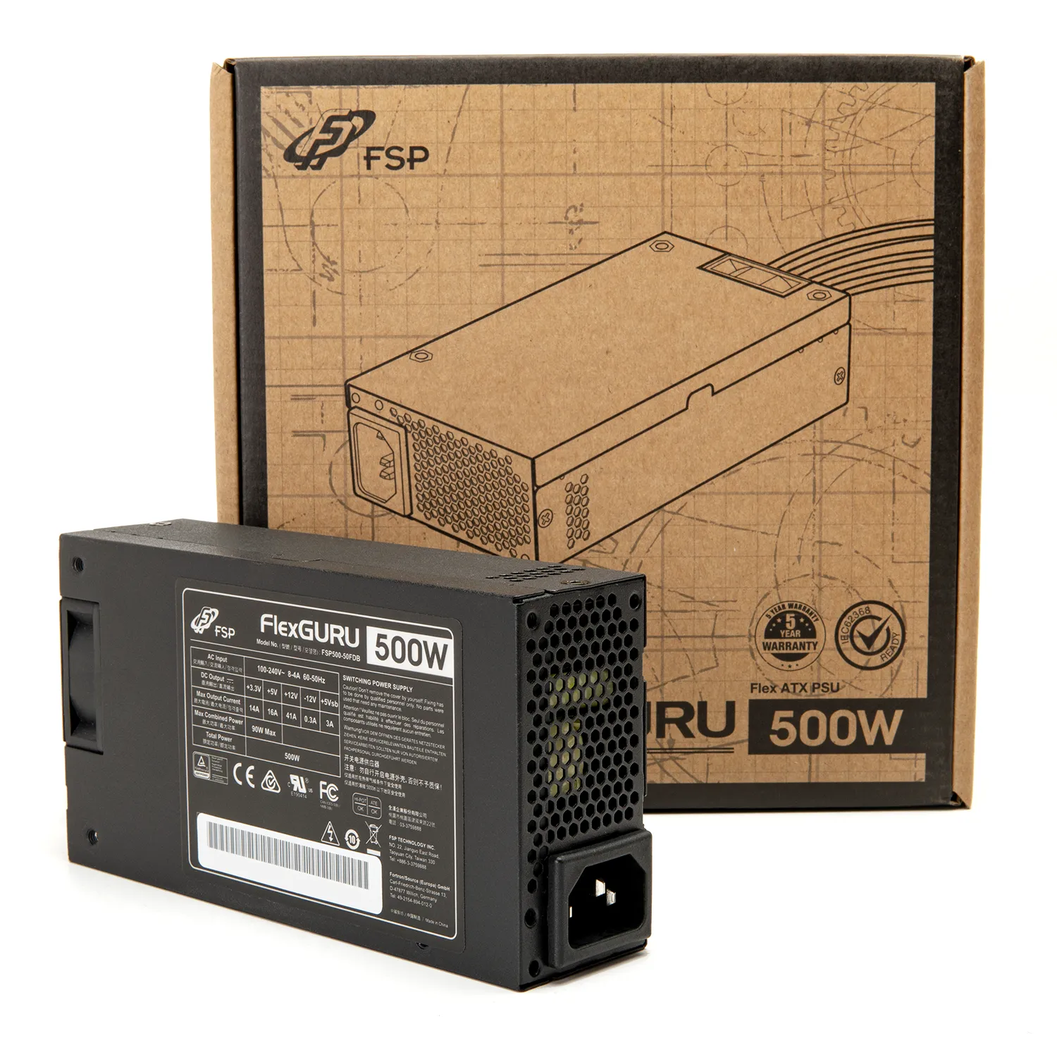 FSP FLEX GURU 500W 80 Plus Gold Flex ATX Power Supply