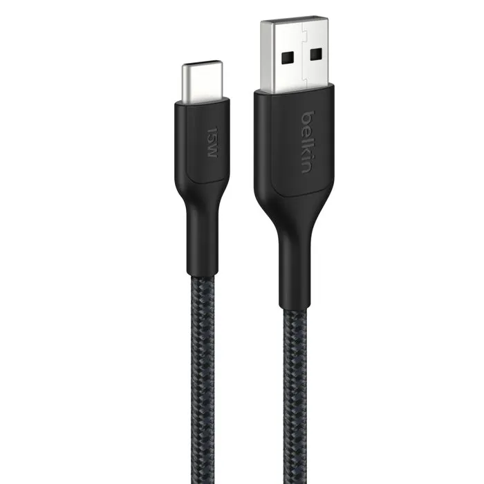 Belkin BoostCharge Pro USB-A to USB-C 連接線 15W (1M, CAB022fq1MBK)