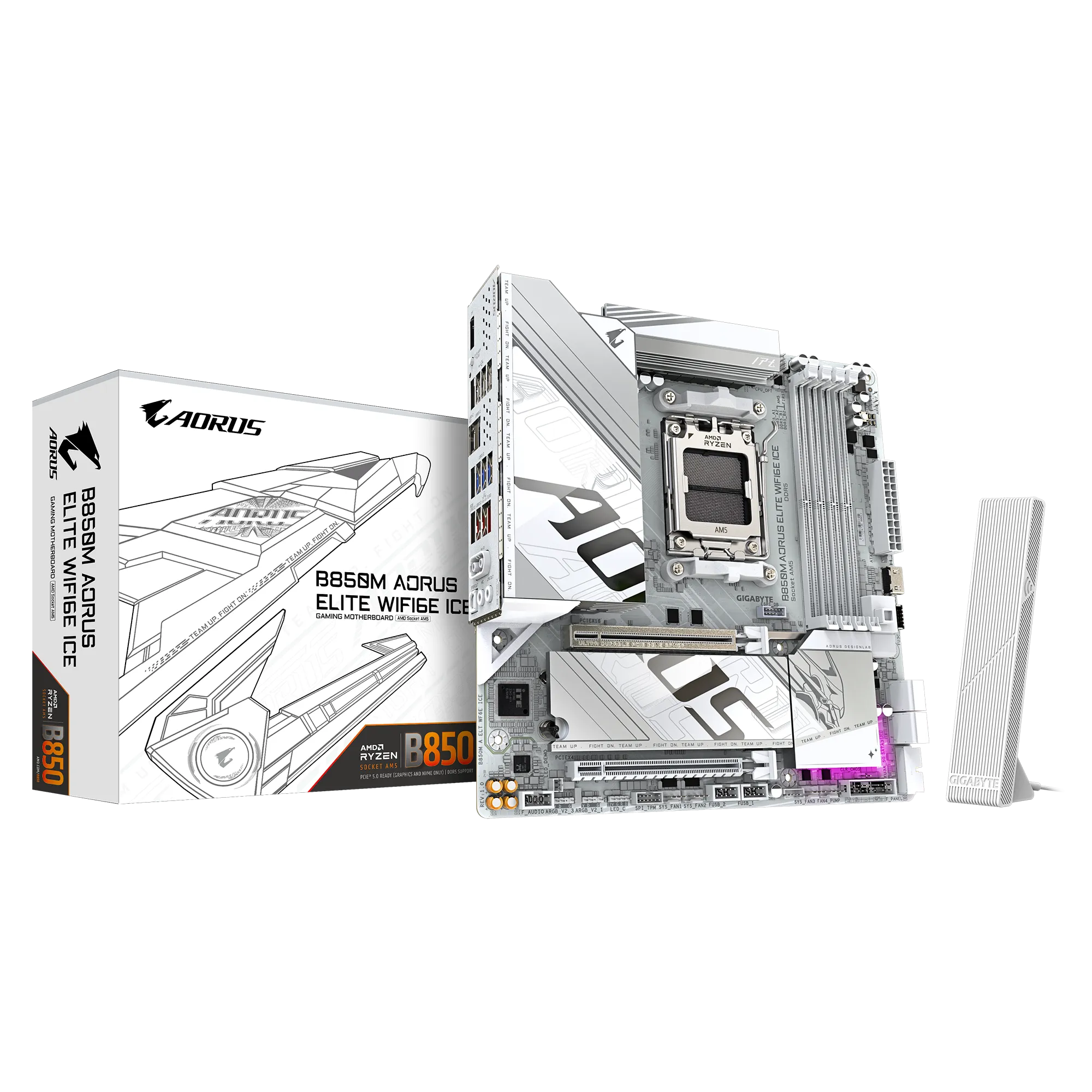 Gigabyte GA-B850M AORUS ELITE WIFI6E ICE AM5 mATX MB