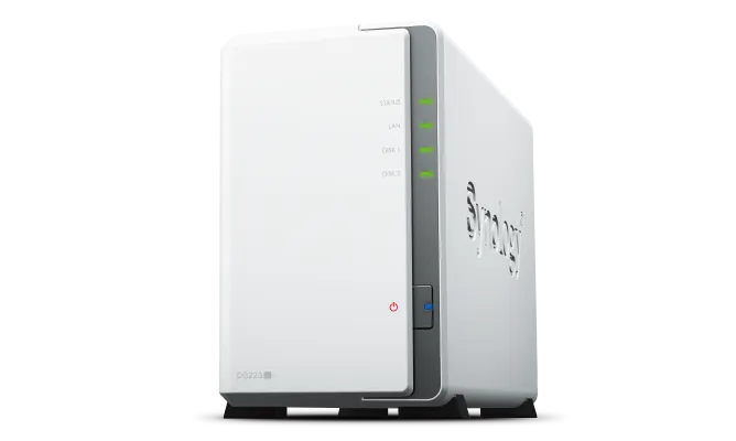 Synology DiskStation DS223J 2Bay NAS (4-Core 1.7GHz 64bit CPU, DDR4 1GB, USB3.2 Gen1, Gigabit LAN)