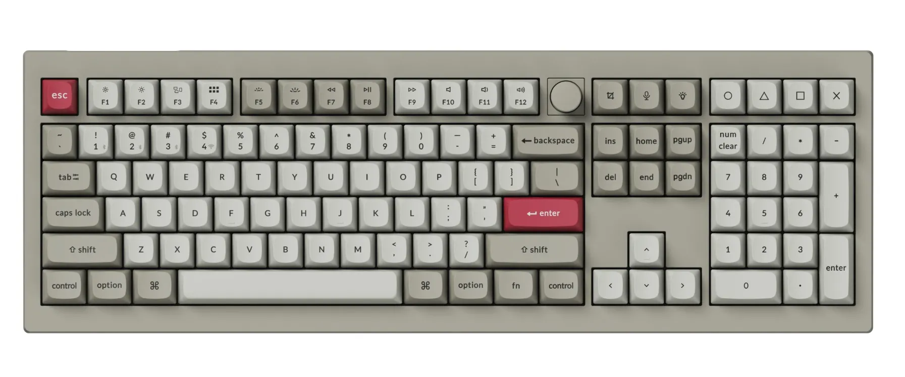 Keychron V6 Max Retro color Full Size Wireless RGB Mechanical Keyboard (Banana Switch,香蕉軸 , V6M-R4)