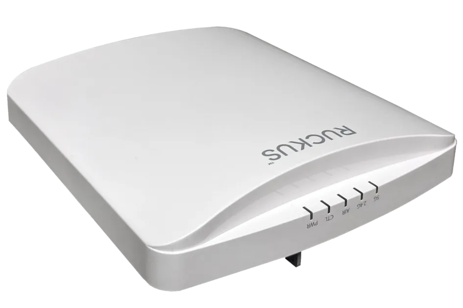Ruckus R750 dual-band 802.11abgn/ac/ax Wireless Access Point with Multi-Gigabit Ethernet backhaul and onboard BLE/Zigbee, 4x4:4 streams (5GHz) 4x4:4 streams (2.4GHz), OFDMA, MU-MIMO, BeamFlex+, dual ports, 802.3at PoE support. Does not include power adapt