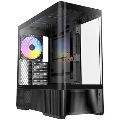 ANTEC C6 CURVE ARGB 全海景黑色 ATX Case (w/120mm ARGB PWM reverse fans x2, 140mm ARGB PWM fan x1, C6-CURVE-ARGB)