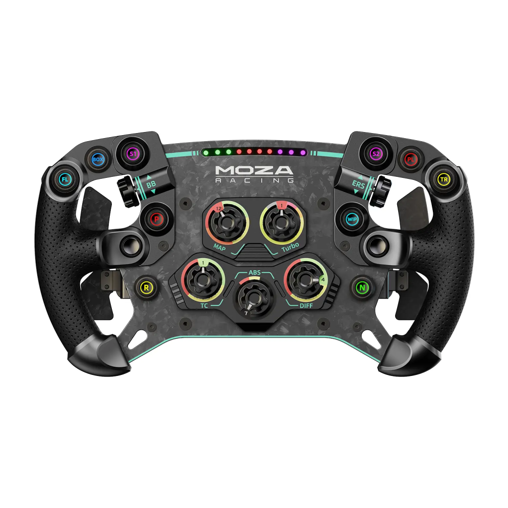 MOZA Racing GS v2P 方向盤（GT型盤, 打孔皮）PD-25545