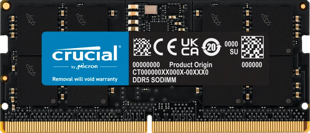 Crucial SODIMM DDR5 5600MHz 16GB RAM (16GB*1)