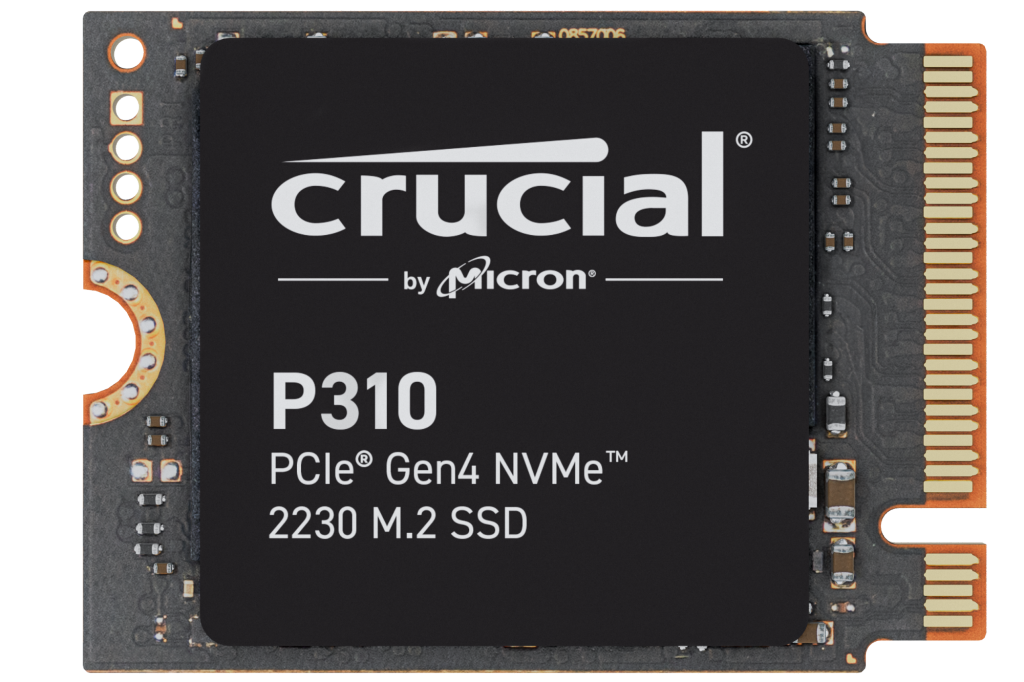 Crucial M.2 P310 1TB PCIe Gen4 NVMe 2230 SSD CT1000P310SSD2, R:7100MB/s, W:6000MB/s