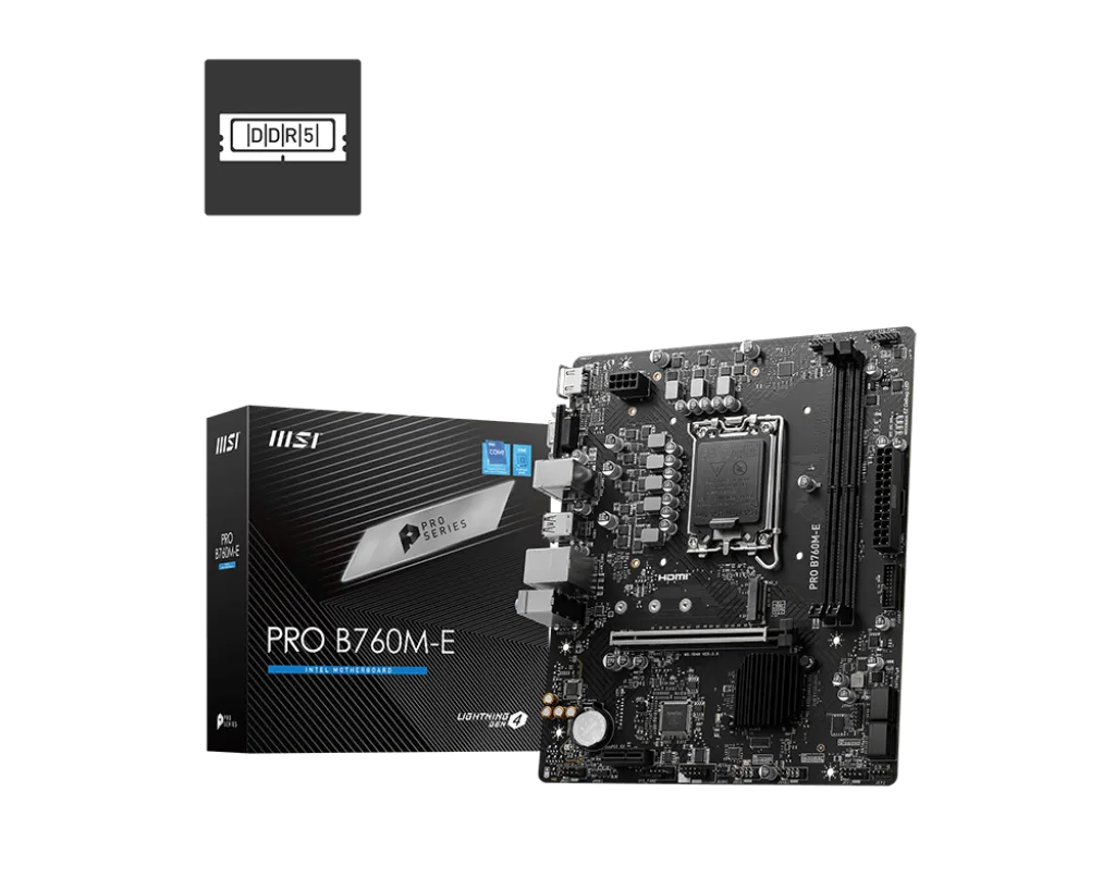 MSI微星 PRO B760M-E LGA1700 mATX MB