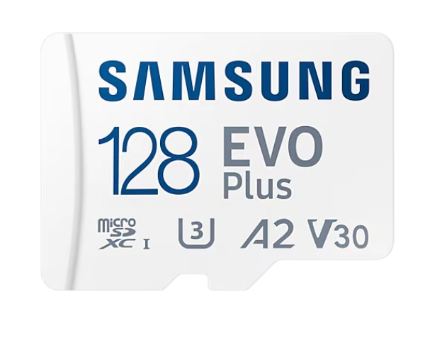 Samsung EVO Plus 128GB TF Micro-SDXC (ver.2024)(A2, V30, UHS-I U3, 160MB/s Read)***請保留包裝, 以便日後保養