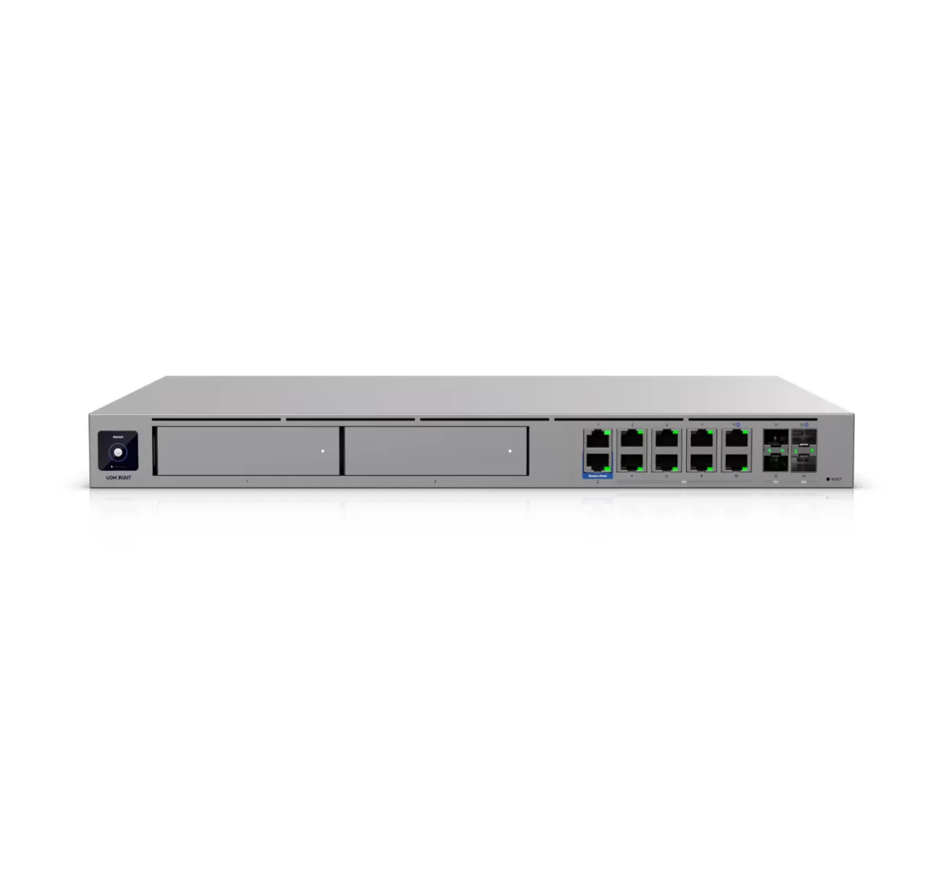 Ubiquiti Unifi Dream Machine Beast Cloud Gateway (UDM-Beast, 1G x2, 10G RJ45 x8, 10G SFP+ x2, 25G SFP28 x2, Default WAN Ports - 25G SFP28/10GbE RJ45, 1U Rack)