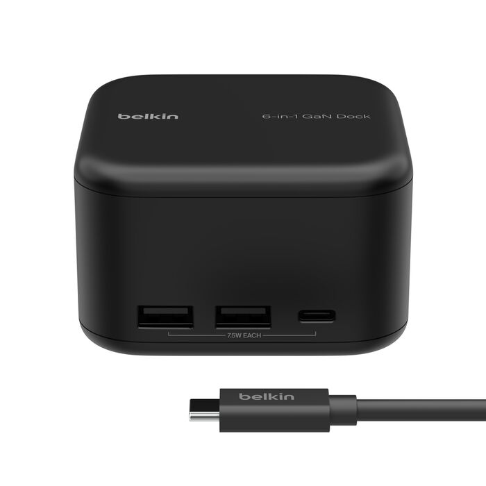 Belkin CONNECT USB-C 6-IN-1 CORE GAN DOCK 130W (INC018vfBK)