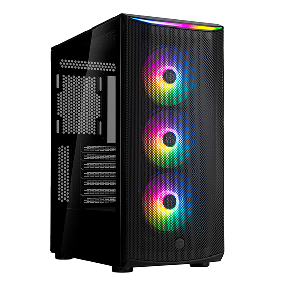 SilverStone FARA 512Z ARGB ATX Cse (120mm ARGB Fan x 3, USB Type-C x 1、USB 3.0 x 2, SST-FA512Z-BG)