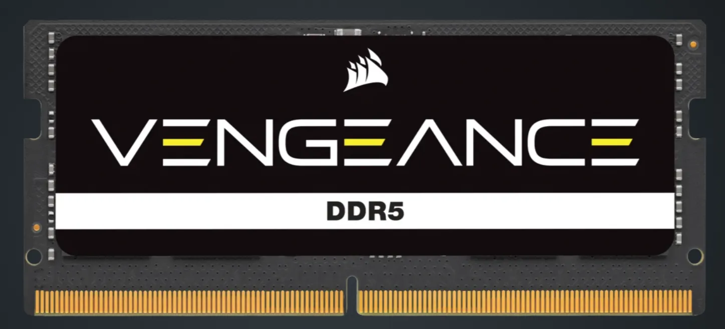 Corsair SODIMM VENGEANCE DDR5 CMSX32GX5M1A5600C48 DDR5-5600 32GB RAM (32GB*1, CL48-48-48-90)