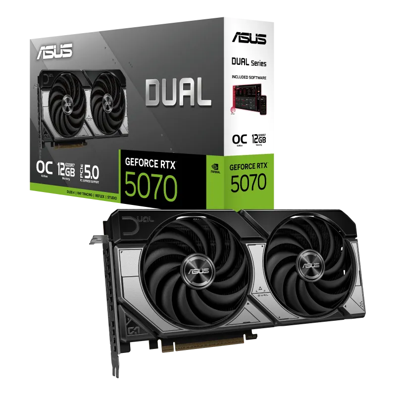 ASUS DUAL GeForce RTX5070 12GB OC GDDR7 (DUAL-RTX5070-O12G)