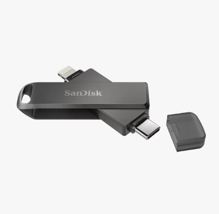 SanDisk iXpand Luxe 128GB USB-C+Lightning Flash Drive (for iPhone and iPad,SDIX70N-128G)