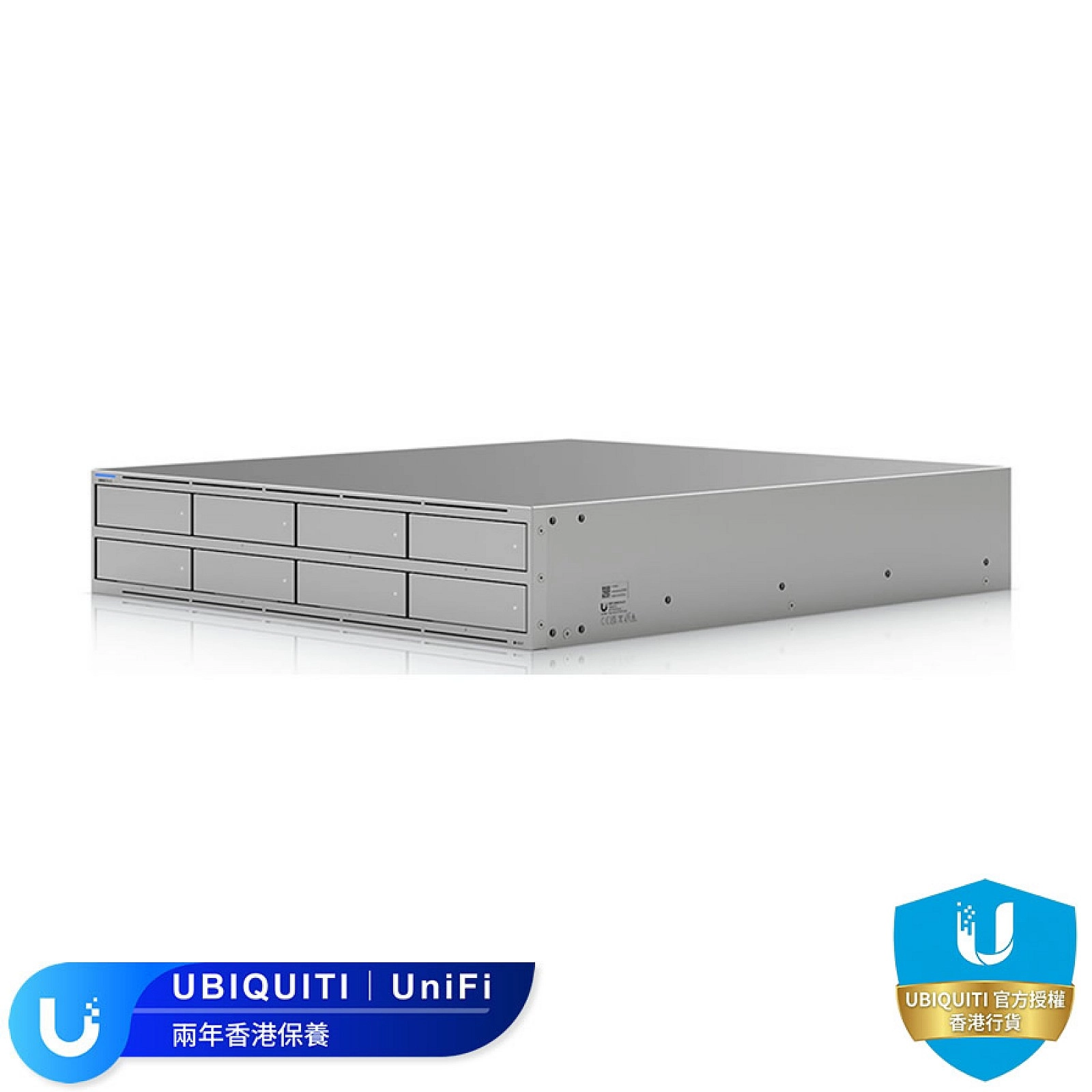 Ubiquiti Unifi UNAS Pro 8 Rack Mount NAS (UNAS-Pro-8, Quad-Core ARM Cortex A57 2.0GHz CPU, 16GB RAM, 10G Lan x1, 10G SFP+ x2, Raid:5/6/10, 2U Rack)