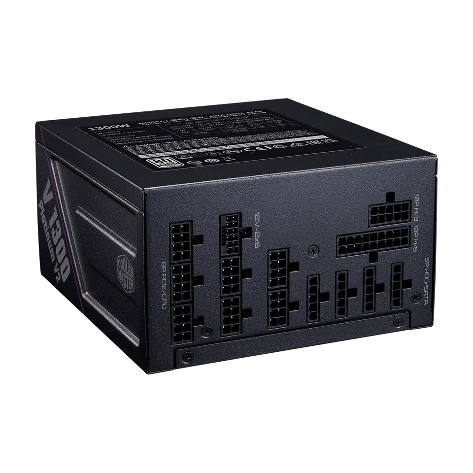 Cooler Master V1300 1300W 80PLUS Platinum ATX3.1 Power Supply (PCIe 5.1,Fully Modular,M MPZ-D002-AFAP-BUK)