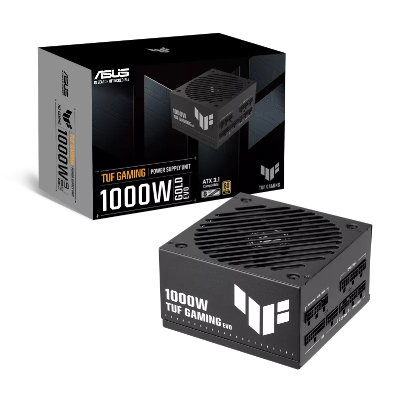 ASUS華碩 TUF GAMING 1000W Gold EVO Fully Modular ATX3.1 Power Supply (8yr warranty, TUF-GAMING-1000G-EVO)