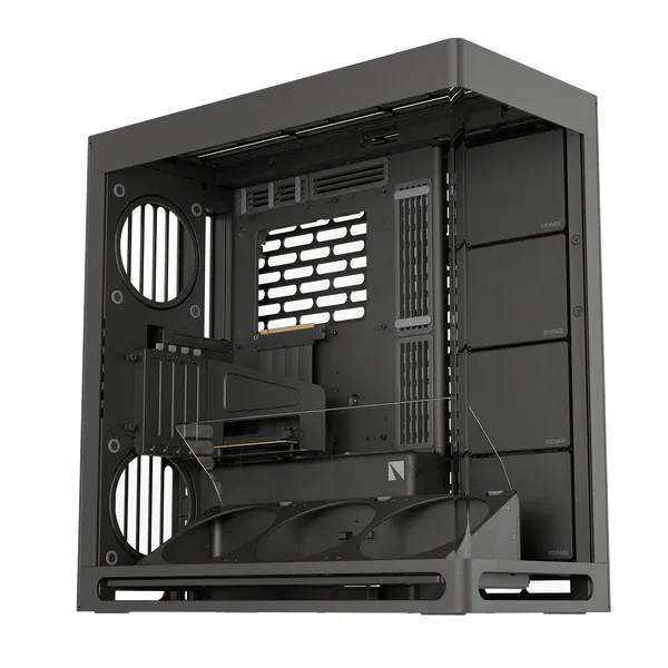 HAVN HS420 VGPU Edition 黑色 Mid Tower ATX Case (w/ VGPU Mount, PCI Express 5.0 riser cable, CA-HHS42VB)