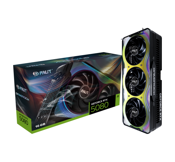 Palit同德 RTX5080 GameRock 16GB GDDR7 (NE75080019T2-GB2030G)