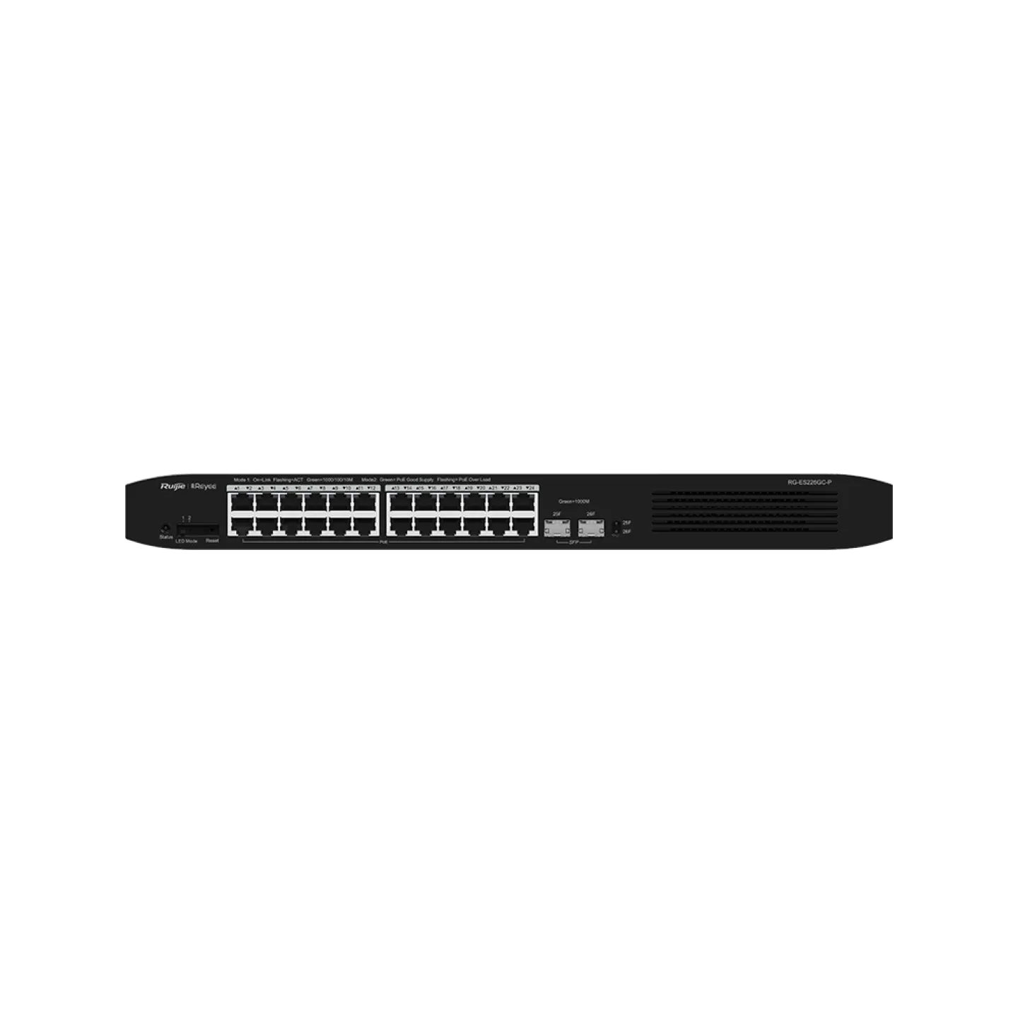 Ruijie RG-ES226GC-P 24 Gigabit PoE+ ports, 2 SFP, 370W