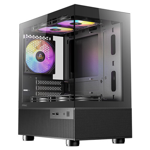 ANTEC CX200M RGB ELITE 黑色 海景 m.ATX Case (w/RGB Fan*5)