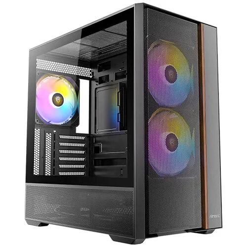 Antec FLUX REAR Mid-Tower ATX Case (140mm ARGB Fan x 3pcs,12cm Case Fan x 2pcs)