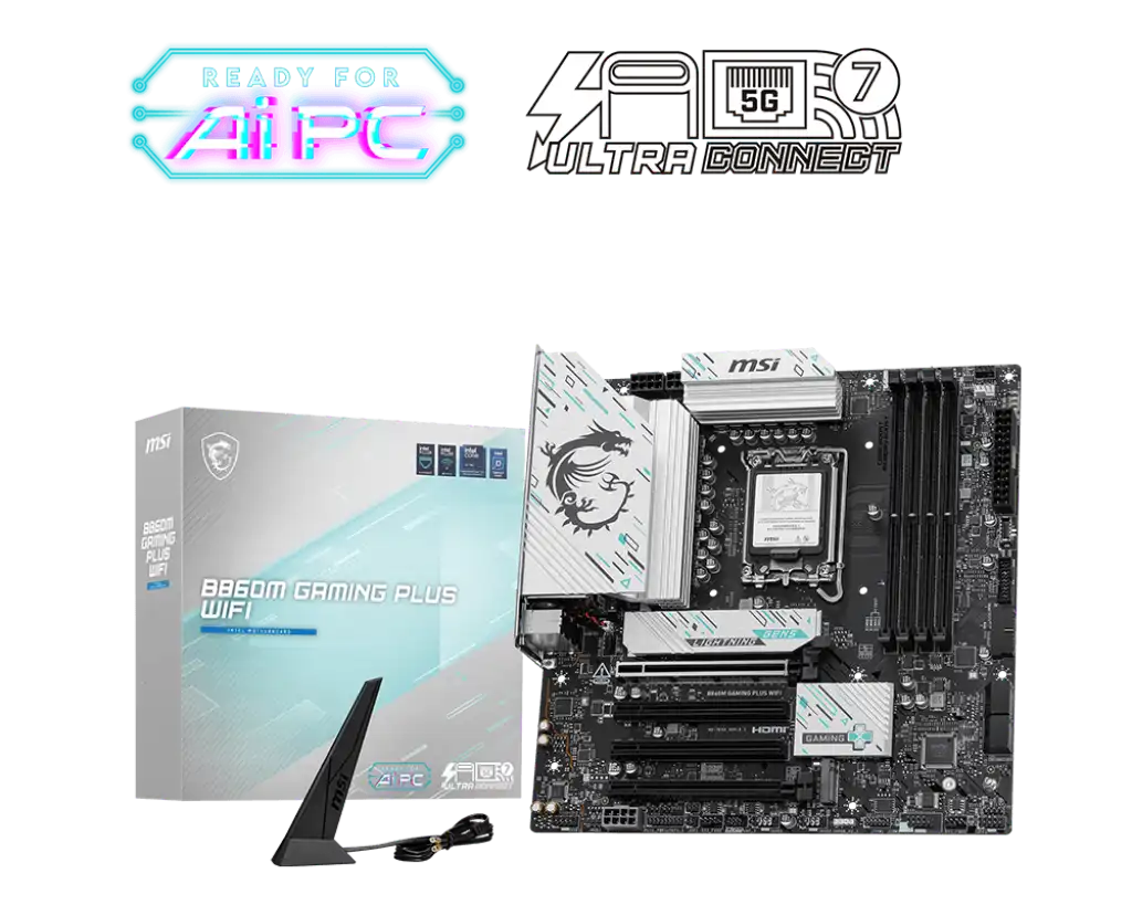 MSI微星 B860M Gaming Plus WiFi LGA1851 mATX MB