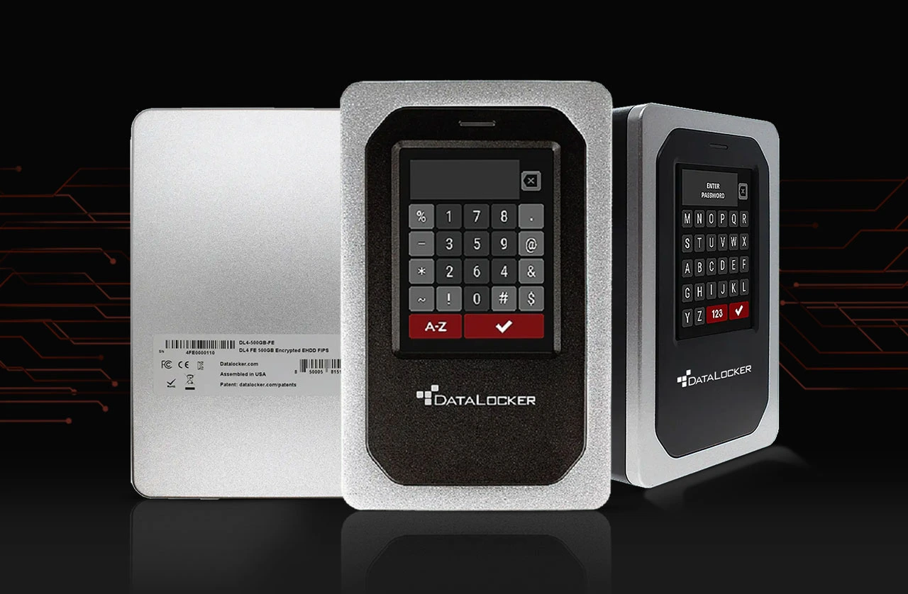DATALOCKER DL4-500GB-FE 500GB Encrypted External HDD DL4 FIPS140-2