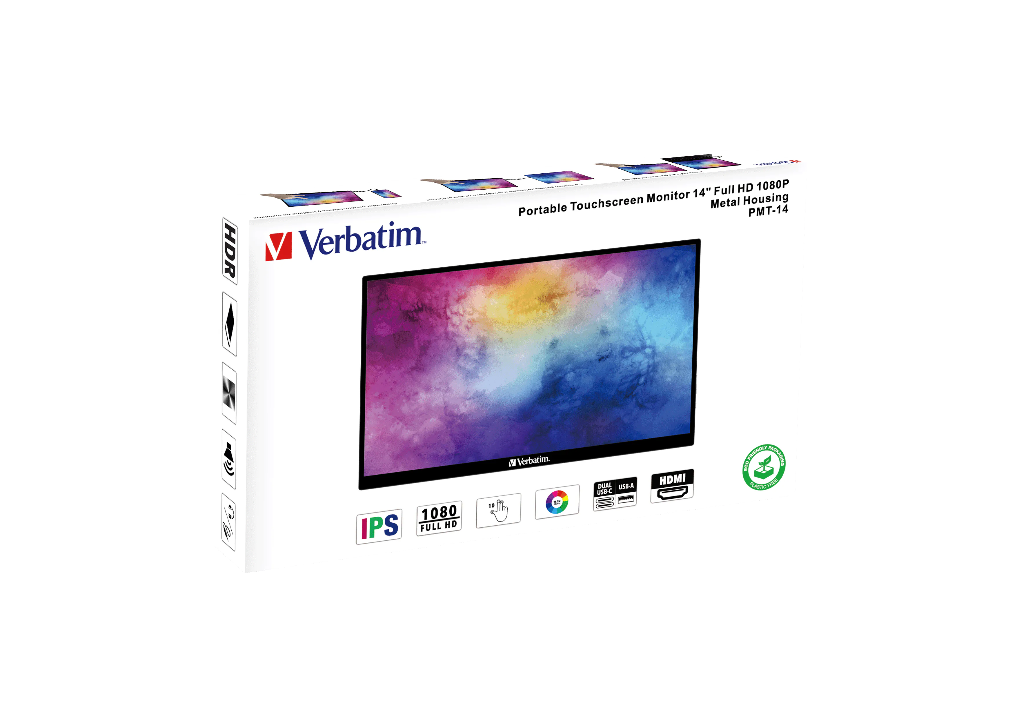 Verbatim Portable Touchscreen Monitor 15.6